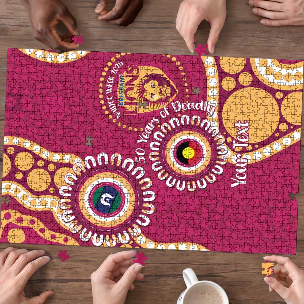 Brisbane Lions NAIDOC 2026 Personalised Puzzle 50 Years of Deadly Aboriginal Art