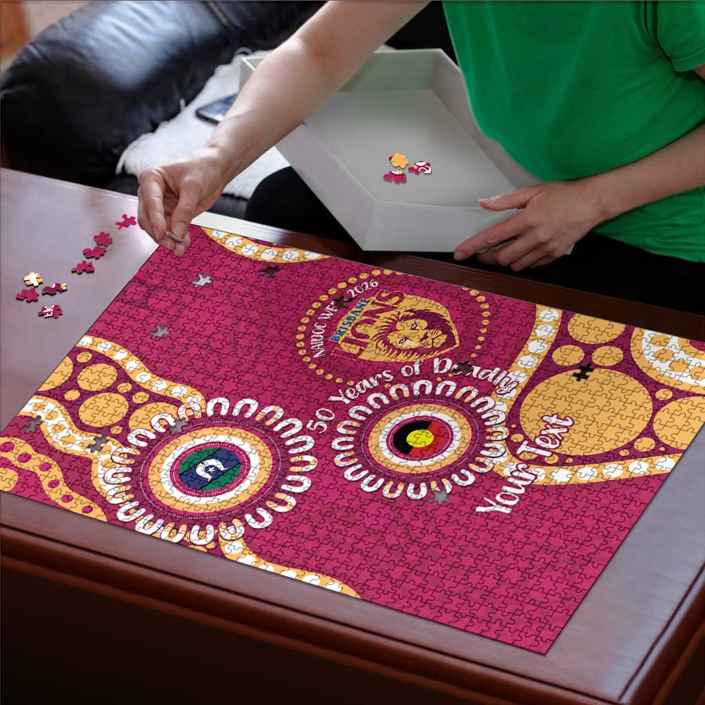 Brisbane Lions NAIDOC 2026 Personalised Puzzle 50 Years of Deadly Aboriginal Art