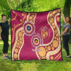 Brisbane Lions NAIDOC 2026 Personalised Quilt 50 Years of Deadly Aboriginal Art