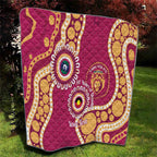 Brisbane Lions NAIDOC 2026 Personalised Quilt 50 Years of Deadly Aboriginal Art