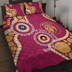 Brisbane Lions NAIDOC 2026 Personalised Quilt Bed Set 50 Years of Deadly Aboriginal Art