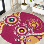 Brisbane Lions NAIDOC 2026 Personalised Round Carpet 50 Years of Deadly Aboriginal Art