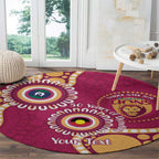Brisbane Lions NAIDOC 2026 Personalised Round Carpet 50 Years of Deadly Aboriginal Art