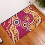Brisbane Lions NAIDOC 2026 Personalised Rubber Doormat 50 Years of Deadly Aboriginal Art