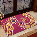 Brisbane Lions NAIDOC 2026 Personalised Rubber Doormat 50 Years of Deadly Aboriginal Art