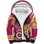 Brisbane Lions NAIDOC 2026 Personalised Sherpa Hoodie 50 Years of Deadly Aboriginal Art