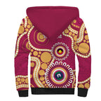 Brisbane Lions NAIDOC 2026 Personalised Sherpa Hoodie 50 Years of Deadly Aboriginal Art