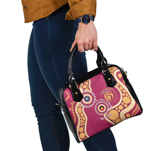 Brisbane Lions NAIDOC 2026 Personalised Shoulder Handbag 50 Years of Deadly Aboriginal Art