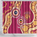 Brisbane Lions NAIDOC 2026 Personalised Shower Curtain 50 Years of Deadly Aboriginal Art