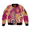 Brisbane Lions NAIDOC 2026 Personalised Sleeve Zip Bomber Jacket 50 Years of Deadly Aboriginal Art