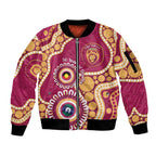 Brisbane Lions NAIDOC 2026 Personalised Sleeve Zip Bomber Jacket 50 Years of Deadly Aboriginal Art
