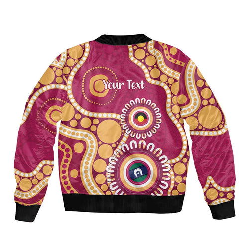 Brisbane Lions NAIDOC 2026 Personalised Sleeve Zip Bomber Jacket 50 Years of Deadly Aboriginal Art