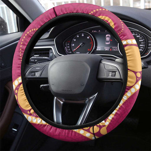 Brisbane Lions NAIDOC 2026 Steering Wheel Cover 50 Years of Deadly Aboriginal Art