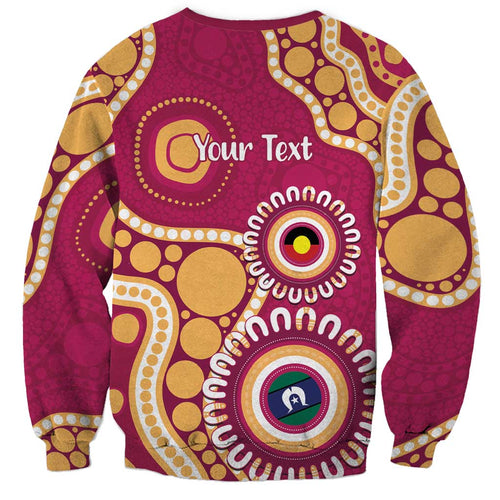 Brisbane Lions NAIDOC 2026 Personalised Sweatshirt 50 Years of Deadly Aboriginal Art