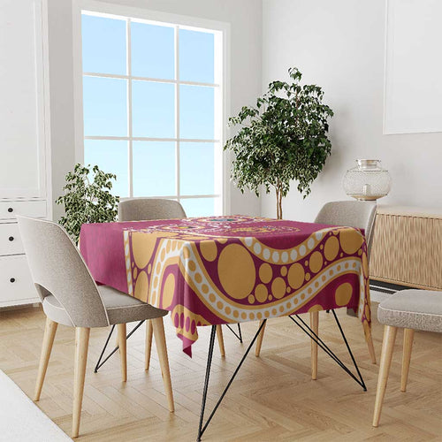 Brisbane Lions NAIDOC 2026 Personalised Tablecloth 50 Years of Deadly Aboriginal Art