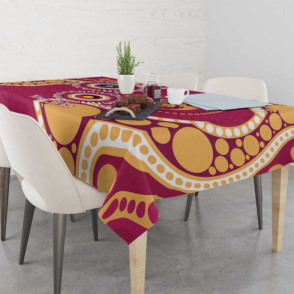 Brisbane Lions NAIDOC 2026 Personalised Tablecloth 50 Years of Deadly Aboriginal Art