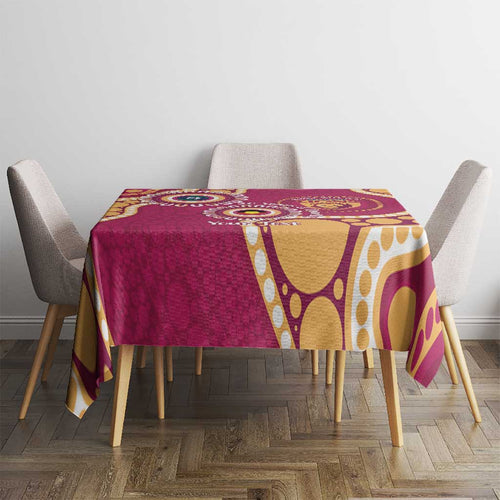 Brisbane Lions NAIDOC 2026 Personalised Tablecloth 50 Years of Deadly Aboriginal Art