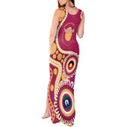 Brisbane Lions NAIDOC 2026 Personalised Tank Maxi Dress 50 Years of Deadly Aboriginal Art