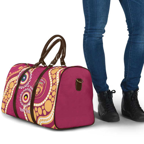 Brisbane Lions NAIDOC 2026 Personalised Travel Bag 50 Years of Deadly Aboriginal Art