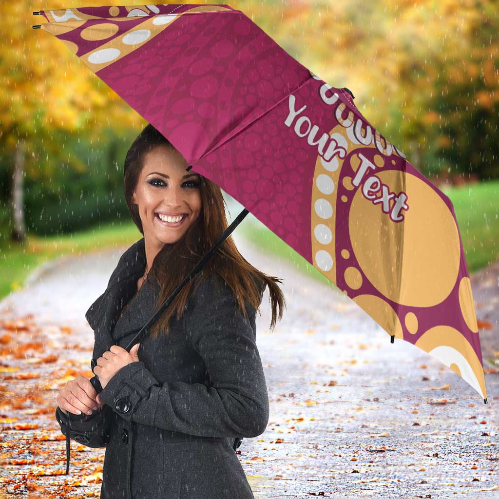 Brisbane Lions NAIDOC 2026 Personalised Umbrella 50 Years of Deadly Aboriginal Art