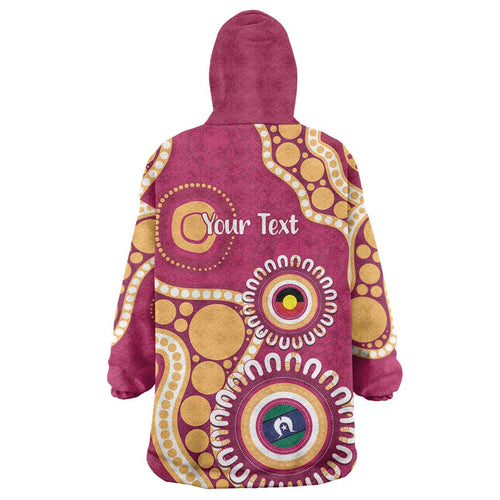 Brisbane Lions NAIDOC 2026 Personalised Wearable Blanket Hoodie 50 Years of Deadly Aboriginal Art