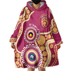 Brisbane Lions NAIDOC 2026 Personalised Wearable Blanket Hoodie 50 Years of Deadly Aboriginal Art