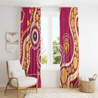 Brisbane Lions NAIDOC 2026 Personalised Window Curtain 50 Years of Deadly Aboriginal Art