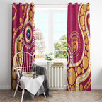 Brisbane Lions NAIDOC 2026 Personalised Window Curtain 50 Years of Deadly Aboriginal Art