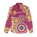 Brisbane Lions NAIDOC 2026 Personalised Women Casual Shirt 50 Years of Deadly Aboriginal Art