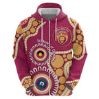 Brisbane Lions NAIDOC 2026 Personalised Zip Hoodie 50 Years of Deadly Aboriginal Art