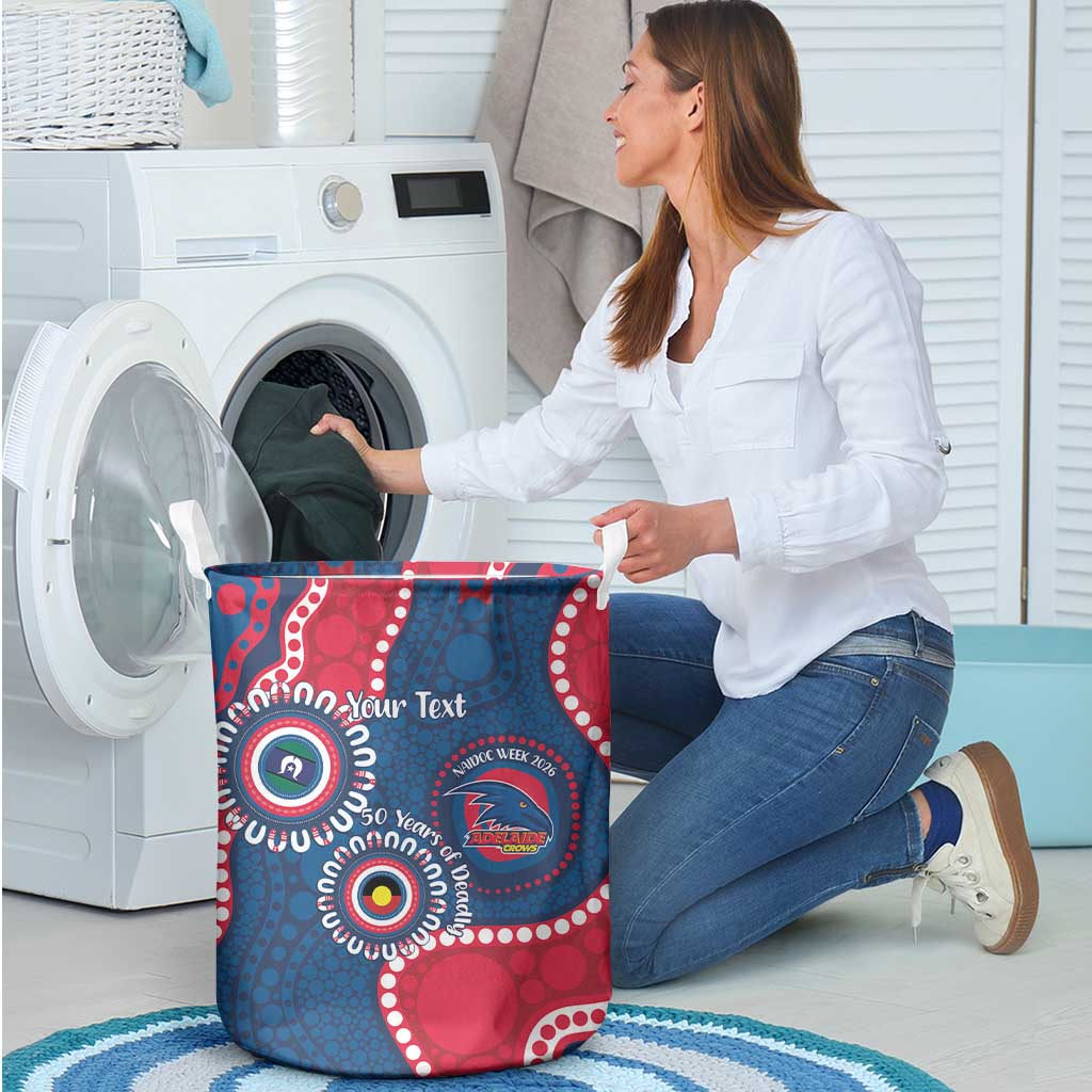 Adelaide Crows NAIDOC 2026 Personalised Laundry Basket 50 Years of Deadly Aboriginal Art