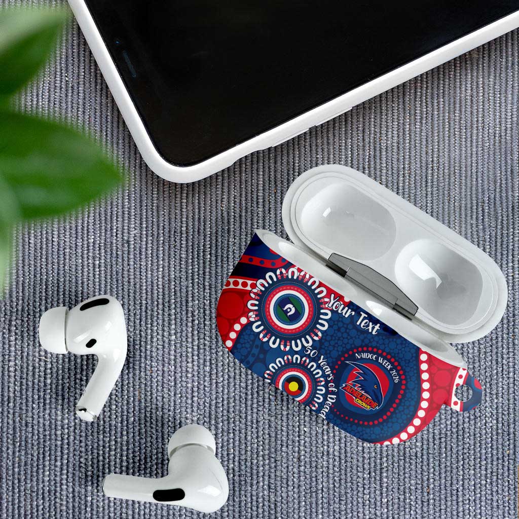 Adelaide Crows NAIDOC 2026 Personalised AirPods Case 50 Years of Deadly Aboriginal Art