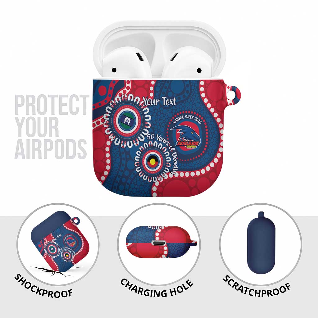 Adelaide Crows NAIDOC 2026 Personalised AirPods Case 50 Years of Deadly Aboriginal Art