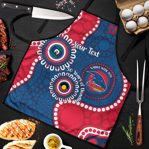 Adelaide Crows NAIDOC 2026 Personalised Apron 50 Years of Deadly Aboriginal Art