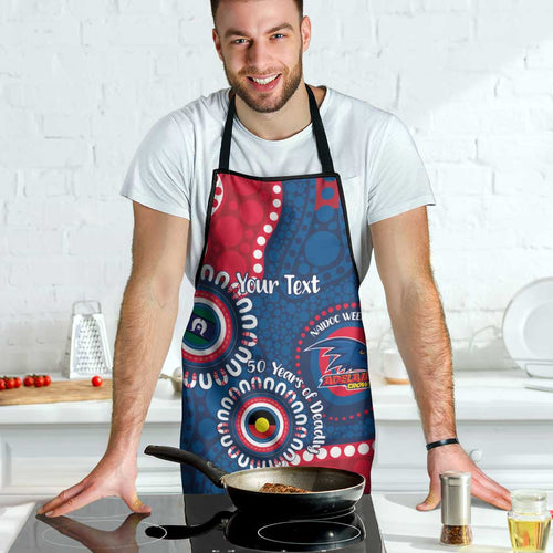 Adelaide Crows NAIDOC 2026 Personalised Apron 50 Years of Deadly Aboriginal Art