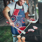Adelaide Crows NAIDOC 2026 Personalised Apron 50 Years of Deadly Aboriginal Art