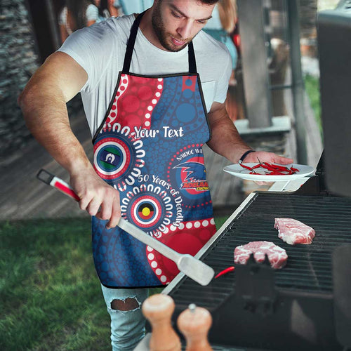 Adelaide Crows NAIDOC 2026 Personalised Apron 50 Years of Deadly Aboriginal Art