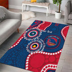 Adelaide Crows NAIDOC 2026 Personalised Area Rug 50 Years of Deadly Aboriginal Art