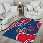 Adelaide Crows NAIDOC 2026 Personalised Area Rug 50 Years of Deadly Aboriginal Art