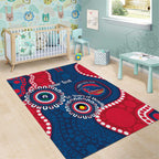 Adelaide Crows NAIDOC 2026 Personalised Area Rug 50 Years of Deadly Aboriginal Art