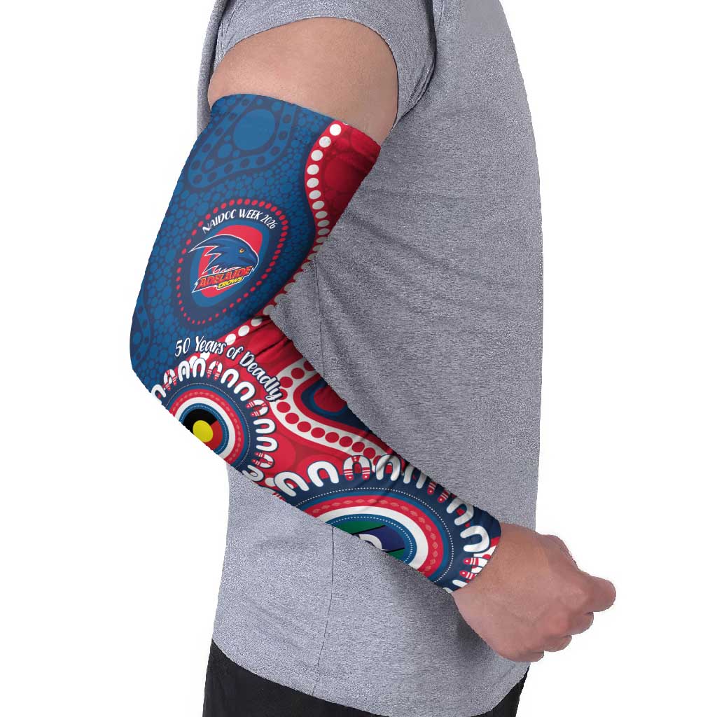 Adelaide Crows NAIDOC 2026 Personalised Arm Sleeves 50 Years of Deadly Aboriginal Art