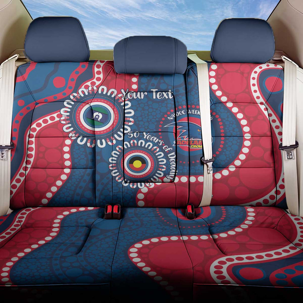 Adelaide Crows NAIDOC 2026 Personalised Back Car Seat Cover 50 Years of Deadly Aboriginal Art