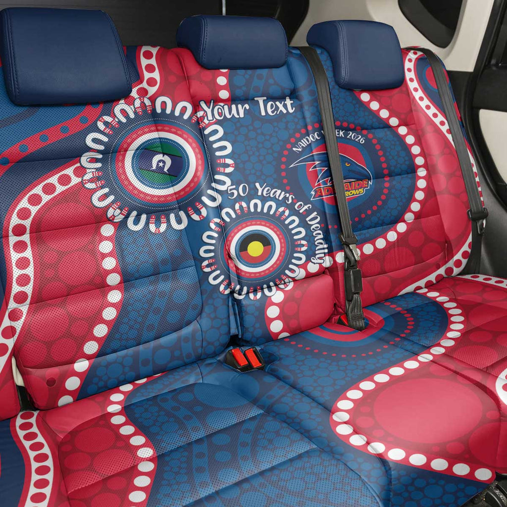 Adelaide Crows NAIDOC 2026 Personalised Back Car Seat Cover 50 Years of Deadly Aboriginal Art