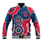 Adelaide Crows NAIDOC 2026 Personalised Baseball Jacket 50 Years of Deadly Aboriginal Art