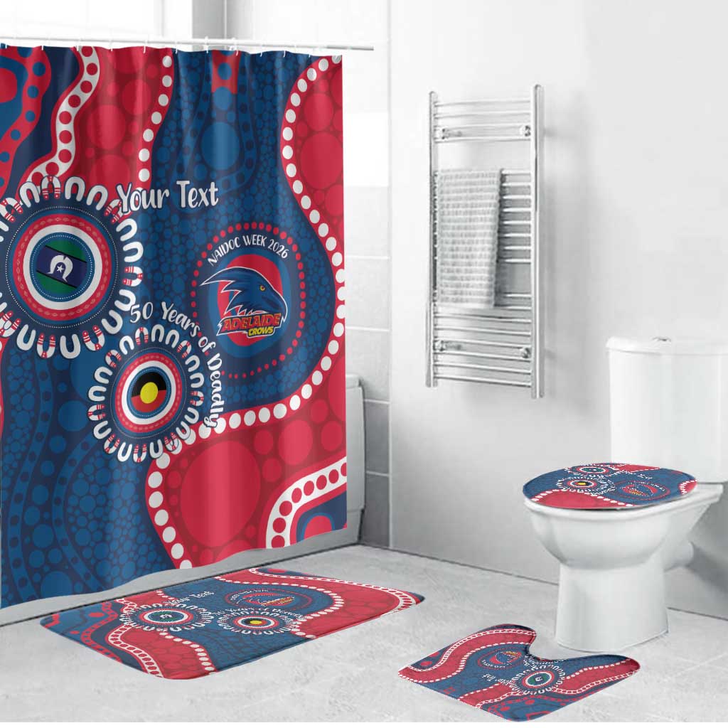 Adelaide Crows NAIDOC 2026 Personalised Bathroom Set 50 Years of Deadly Aboriginal Art