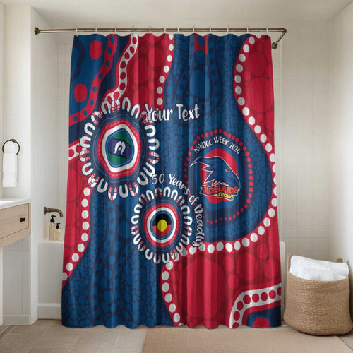 Adelaide Crows NAIDOC 2026 Personalised Bathroom Set 50 Years of Deadly Aboriginal Art