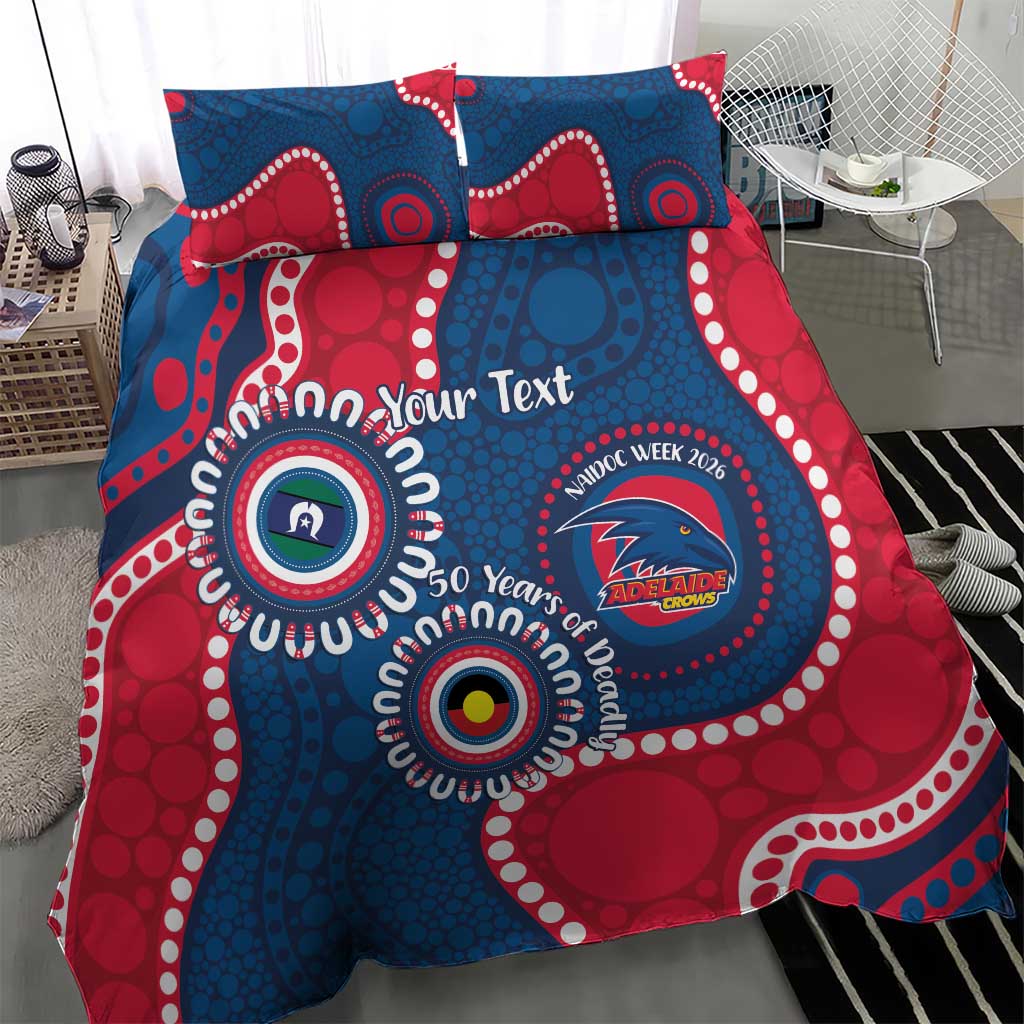 Adelaide Crows NAIDOC 2026 Personalised Bedding Set 50 Years of Deadly Aboriginal Art