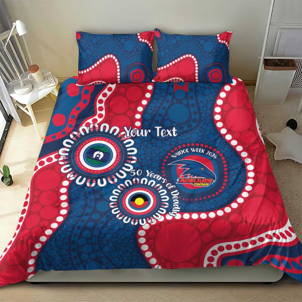 Adelaide Crows NAIDOC 2026 Personalised Bedding Set 50 Years of Deadly Aboriginal Art