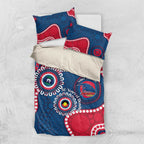 Adelaide Crows NAIDOC 2026 Personalised Bedding Set 50 Years of Deadly Aboriginal Art