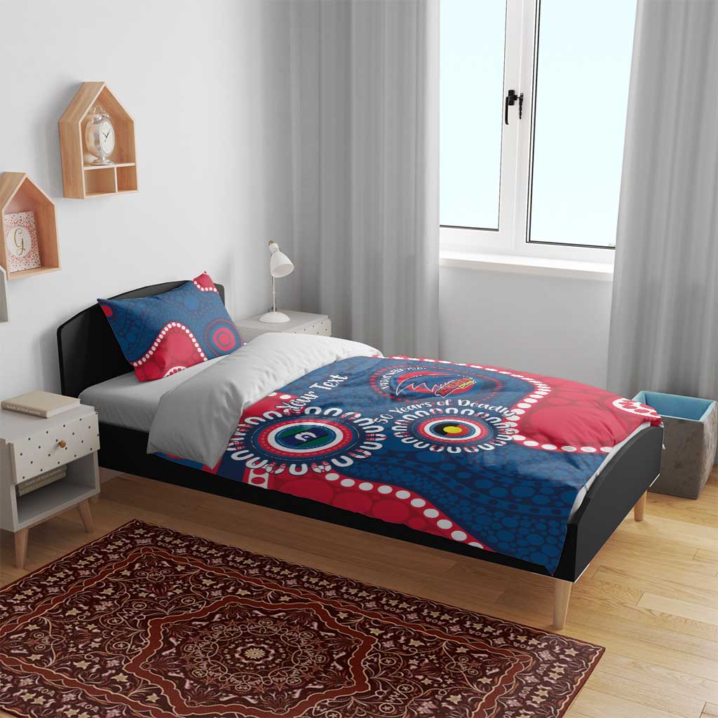 Adelaide Crows NAIDOC 2026 Personalised Bedding Set 50 Years of Deadly Aboriginal Art